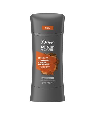 Dove Men+Care Antiperspirant Deodorant Turmeric and Fresh Mandarin Natural Inspired Deodorant for Men 2.6 oz