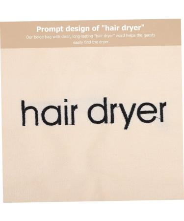 FOYTOKI 8 Pcs Hair Dryer Storage Bag Hair Dryer Pouch Portable Bags Storage Organizers Hair Bag Fabric Beige - Buy Online on GoSupps.com