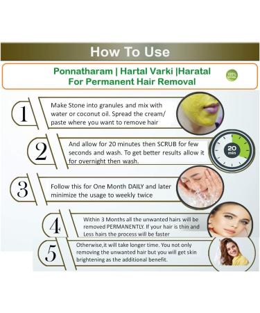 Ponnatharam | Hartal Warki | Hartal Varki | Hartal PILI for hair removal 50 g - Buy Online on GoSupps.com