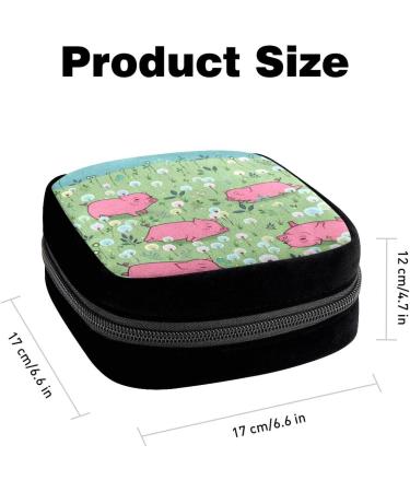 Period Bag Sanitary Napkin Storage Holder - Pig Pink Color - Buy Online on GoSupps.com
