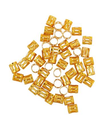 50pcs Braiding Beads for Hair Extensions - Gold Beads Pack for International Shipping - Buy Online on GoSupps.com