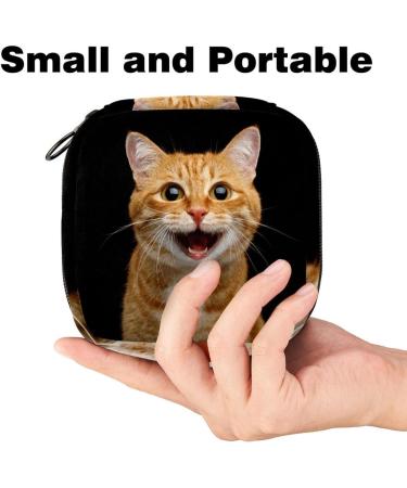 Shop Stylish Storage Bags for Women's Bandages & Menstrual Cups | Funny Cat Design for Teens & Women - Buy Online on GoSupps.com