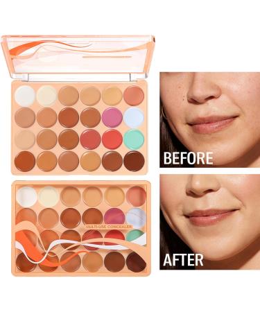 Palette Contour - De Teint Surligneur M langable 24 Couleurs | Correcteur De Couleur Fiable Et Longue Dur e Correcteur Pour Femmes D butantes Visage Yeux Maison Voyage Rencontres Anniversa - Buy Online on GoSupps.com