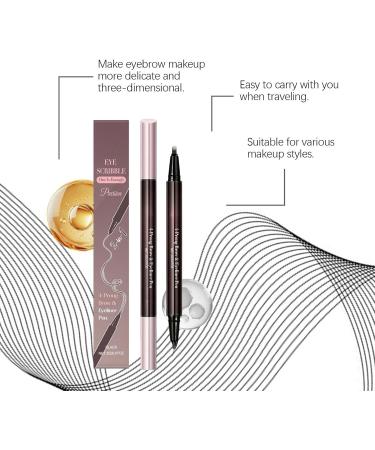 Crayons Sourcils pour Femmes | Stylo Pour Les Sourcils Imperm able 2-En-1 Crayon pour les Yeux - Pour Maquillage de Beaut pour Femmes et Filles pour Rendez-vous Soir e et - Buy Online on GoSupps.com