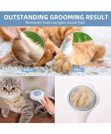 Jaswell Self-Cleaning Cat Brush for Shedding & Grooming | Slicker Brush for Cats & Dogs - Blue - Buy Online on GoSupps.com