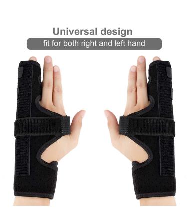 Ultrafun Two Finger Splint Medical Grade Boxer Finger Brace Support for Injuries, Arthritis, Tendonitis - S/M Size - Buy Online on GoSupps.com