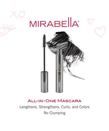 Mirabella Lash Luxe Black Mascara - All-In-One Formula for Volume, Length & Curl - Clump-Free, Defined & Luscious Lashes - With Lash Enhancing Serum - Buy Online on GoSupps.com