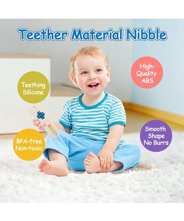 Buy BPA-Free Silicone Teething Rings for Babies - 2 Sets | Safe Teething Aid for 6-12 Months - Buy Online on GoSupps.com