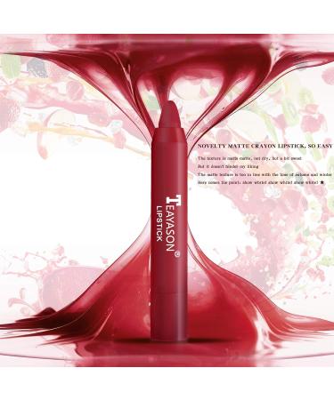 Mimore 3-Piece Matte Lipstick Set - Fruit Taste Waterproof Durable & Portable Makeup Kit - Buy Online on GoSupps.com