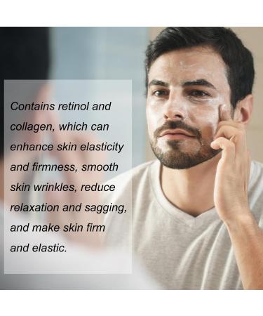 Men's Collagen Anti-Aging Face Moisturizer 50g | Retinol Hyaluronic Acid & Vitamin E | Reduces Wrinkles Firms Skin 24H Hydration | All Skin Types - Buy Online on GoSupps.com