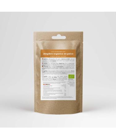 Carefood - Organic Ginger Powder - Superfood 100% Organic Ginger Suitable for Vegans - Natural Superfood Ideal for Meals Seasonings and Breakfasts - 200g - Buy Online on GoSupps.com