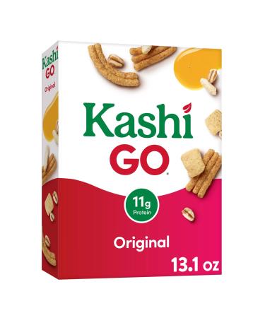 Kashi GO Breakfast Cereal, Vegetarian Protein, Fiber Cereal, Original, 13.1oz Box (1 Box) Original 13.1 Ounce (Pack of 1)