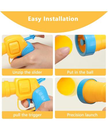 Jasminum 50-Piece Interactive Cat Toys Set | Noiseless Colorful Balls & Cat Toy Thrower for Indoor Cats - Buy Online on GoSupps.com