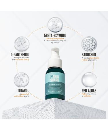 The Skin Shark Breakout Clearing Serum (50ml) - Hydrating Facial Serum With 5Beta-Scymnol For Blemish Prone Skin - Controls Facial Skin Oils that may be the cause of Acne - Suitable For Sensitive Skin - Buy Online on GoSupps.com