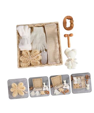 Beavorty Bath Flower Set - Luxury Home Spa Kit with Scrubbing Brush & Skin Scrubber for Relaxing Bathing Experience - Buy Online on GoSupps.com