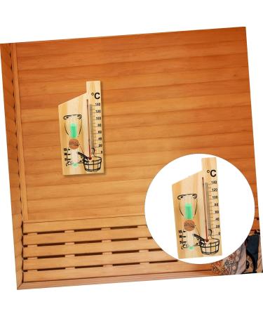 Yardenfun 5-St Sauna Timer Desk Attachment - 15-Minute Hourglass with Wooden Glass Stones | Perfect Sauna Backrest Reminder | 25.5x15cm | Buy Now! - Buy Online on GoSupps.com