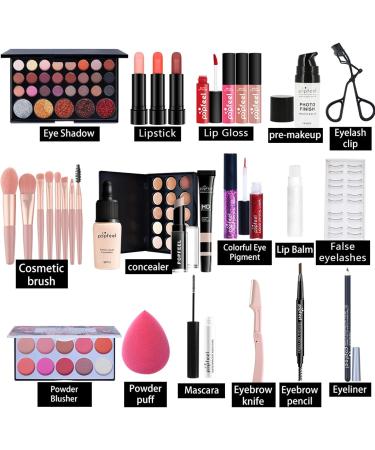 MKNZOME Professional Makeup Set with Travel Bag - Birthday Xmas Gift for Women/Girls #3 - Buy Online on GoSupps.com
