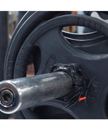 Iron Lab 50mm Dumbbell Closures - Professional Quality 2 Piece Quick Lock Collars for Olympic Bar Ideal for CrossFit & Strength Training - Black - Buy Online on GoSupps.com