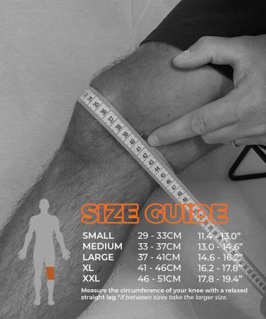Compression Knee Support Brace for Men and Women - Arthritis Pain Relief and Rehabilitation - XXL - Buy Online on GoSupps.com