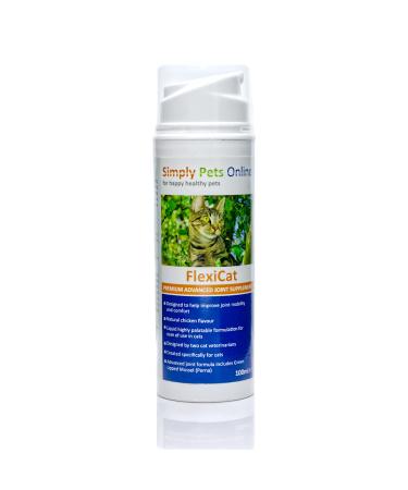 FlexiCat Gel - Cat Joint Supplement - Formulated By Vets - Extra Glucosamine - Cat Hip and Joint Care - 100ml - Buy Online on GoSupps.com