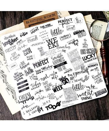 Doraking 90PCS Vintage Sweet Happiness Stickers for Laptop, Scrapbook & Windows - Unique No-Repeat Beautiful Words Stickers - Buy Online on GoSupps.com