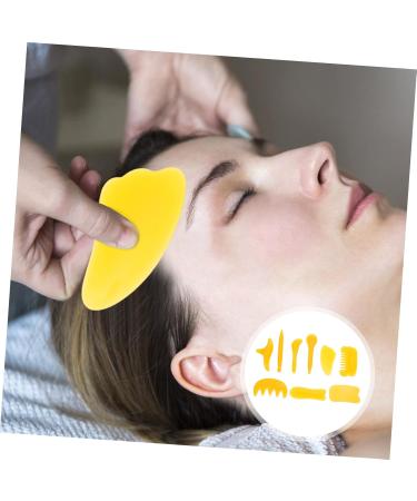 KALLORY Massage Facial Tool Set | Chinese Skincare Plate & Back Scrapper for Spa Treatments | Beeswax Resin Body Scraper - Buy Online on GoSupps.com