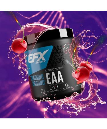 EFX Sports Training Ground EAA | Essential Amino Acids Supplement for Energy & Protein | Pre Intra Post Workout | 40 Servings Cherry Bomb - Buy Online on GoSupps.com