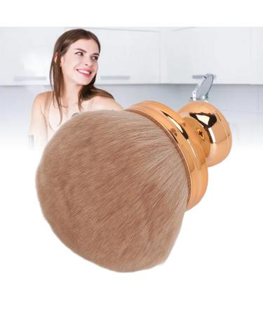 Mushroom Head Makeup Brush Soft Loose Powder Brush Portable Brush Electroplated Handle Fiber Rose Gold for Blush Loose Powder