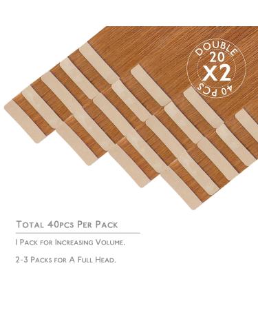Buy If-of-Hearted Tape Extensions - 40pcs 100g 40cm Auburn Ginger Real Hair Extensions Invisible Tape In Silky Straight Skin Weft - Buy Online on GoSupps.com
