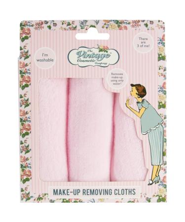 The vintage cosmetic company make-up remover doken herbruikable thoughts Microvezel Spieldoekjes Roze Huidverzorging Spieldoekjes 3 Pack Doeken Rose 1 piece (1 Pack)