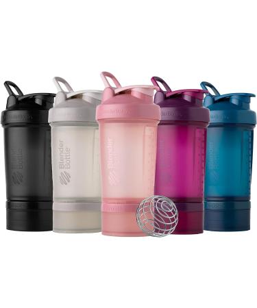 BlenderBottle Prostac Pro - 650ml Shaker Bottle with Tablet Organizer & Protein Powder Storage - Black V2 - Buy Online on GoSupps.com