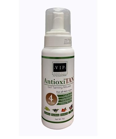 NEW AntioxiTAN 7oz - 4-in-1 Super Fruit Self Tanning Mousse High levels of antioxidants Natural Organic and great for all skin types. NO Orange Tans! Ships USPS Priority Mail