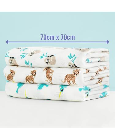 Bambino Mio Muslin Squares - Super Soft Bamboo Blankets in Dreamland - Buy Online on GoSupps.com