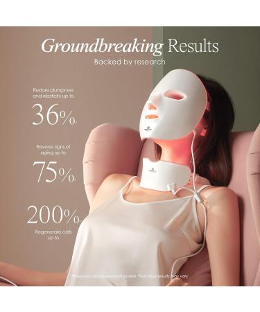 Project E Beauty Photon Skin Rejuvenation Face & Neck Mask | Wireless LED Photon Therapy 7 Color Light Treatment Anti Aging Wrinkles Facial Beauty Skin Care Mask - Buy Online on GoSupps.com