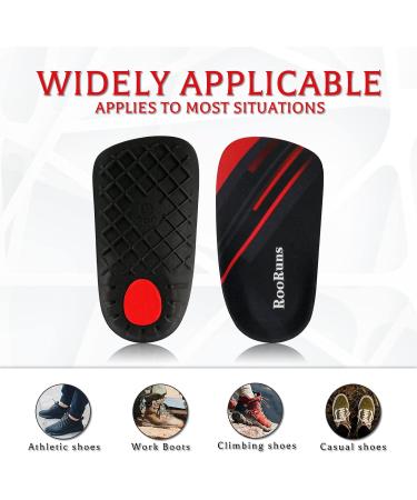 3/4 High Arch Support Orthotic Insoles for Flat Feet & Heel Spur Pain Relief - Ideal for Walking & Running (Men's 5-6 Women's 6-7 - Buy Online on GoSupps.com
