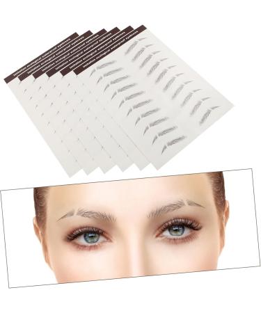 Housoutil 18 Pcs Eyebrow Stickers Makeup Brow Sticker Eyebrow Transfer Stickers Miss Eyebrow Trimming Shaper 5.8X1X0.1CMx3pcs Brownx3pcs - Buy Online on GoSupps.com