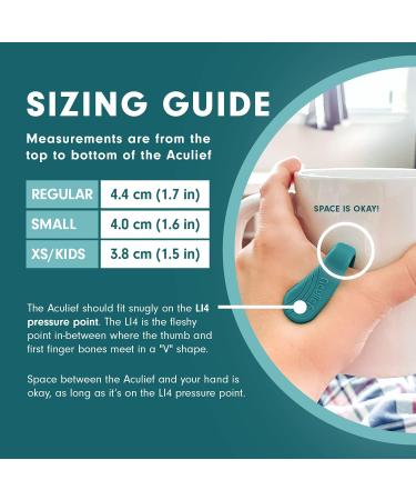 Aculief - Natural Headache & Migraine Relief Wearable - Acupressure Stress Alleviation - Teal - Buy Online on GoSupps.com
