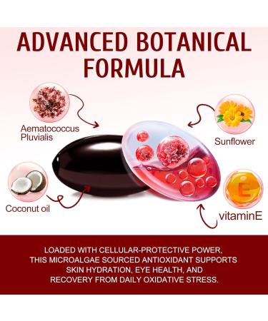 QYCOTXYR Astaxanthin 12mg 10 in 1 Astaxanthin Antioxidant Supplements Max Strength Astaxanthins Antioxidant Supplements Immune System Health Vitamin E & More Supports Eye 120 Softgels - Buy Online on GoSupps.com