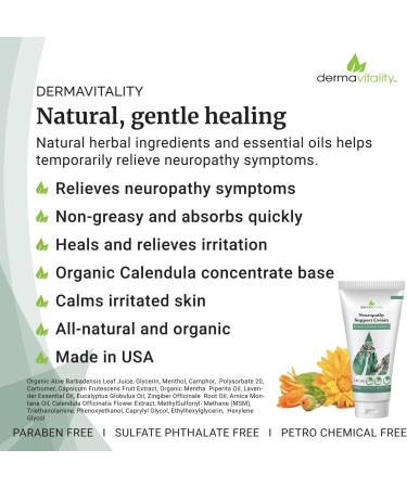 UltimateVitality Neuropathy Support Cream - Natural & Organic - 2oz - Buy Online on GoSupps.com