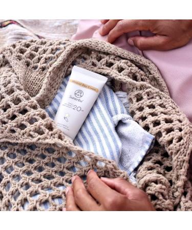 Suntribe Natural Mineral Day Cream SPF 20-40 ml Organic - 100% Natural Tinted Vegan & Non-comedogenic - Almond & Jojoba Oil - Sensitive Skin - Winner Beauty Shortlist Awards 2022 - Buy Online on GoSupps.com