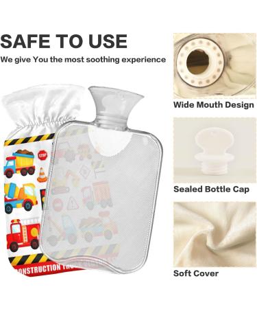Buy Naanle Construction Truck Heat Bottle - 1L Transparent Hot Water Bottle for Pain Relief & Bed Warmer | International Shipping - Buy Online on GoSupps.com