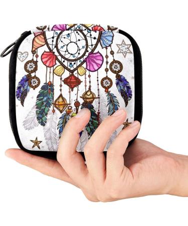 GIAPB Period Bag Sanitary Napkin Storage Bohemian Dreamcatcher Feathers Color2203 - Buy Online on GoSupps.com