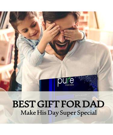 Men's Bath Bombs Gift Set - 24 Therapeutic Shea Spa Fizzers with Essential Oils. Perfect Aromatherapy Gift for Men, Husband, Boyfriend - Buy Online on GoSupps.com