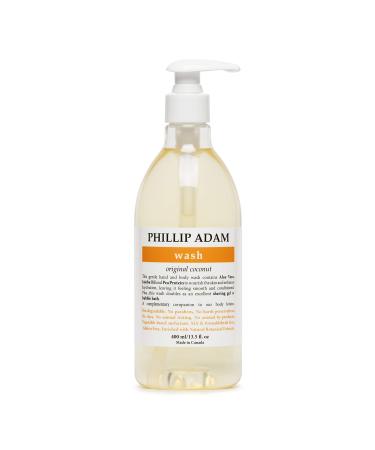 Phillip Adam Coconut Body Wash for All Skin Types - Sulfate Free and Gluten Free - All Natural Based Ingredients - 13.5 Ounce