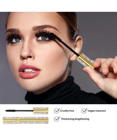 ONLYOILY Vegan Mascara - Waterproof 4D Silk Fiber for Long-lasting Eyelash Extensions | Black Makeup 8ml - Buy Online on GoSupps.com