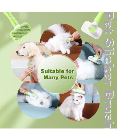 Garsttor Self-Cleaning Dog & Cat Brush for Long & Short Hair Effortlessly Remove Mats & Fur - Buy Online on GoSupps.com