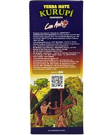 Kurupi -Yerba Mate l'anis -Ar me sp cial pour le mat - 100% produit du Paraguay - 500 grammes - Buy Online on GoSupps.com