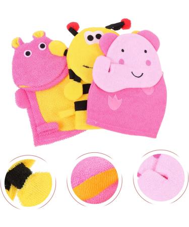 Healifty 3pcs Scrub Gloves Body Towels for Shower - Exfoliating Mitts for Kids and Adults - Buy Online on GoSupps.com