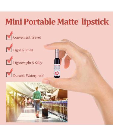 Rosarden Matte Velvet Red Wine Bottle Liquid Lipstick - Long-Lasting 24-Hour Waterproof Lip Gloss - High Saturation Lip Glaze - Women's Portable Lipstick Gift - Buy Online on GoSupps.com
