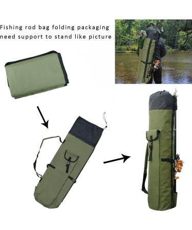 JSHANMEI Waterproof Fishing Pole Bag with Rod Holder - Holds 5 Poles, Tackle Storage & Organizer for Men - Travel Case with Large Capacity - Buy Online on GoSupps.com
